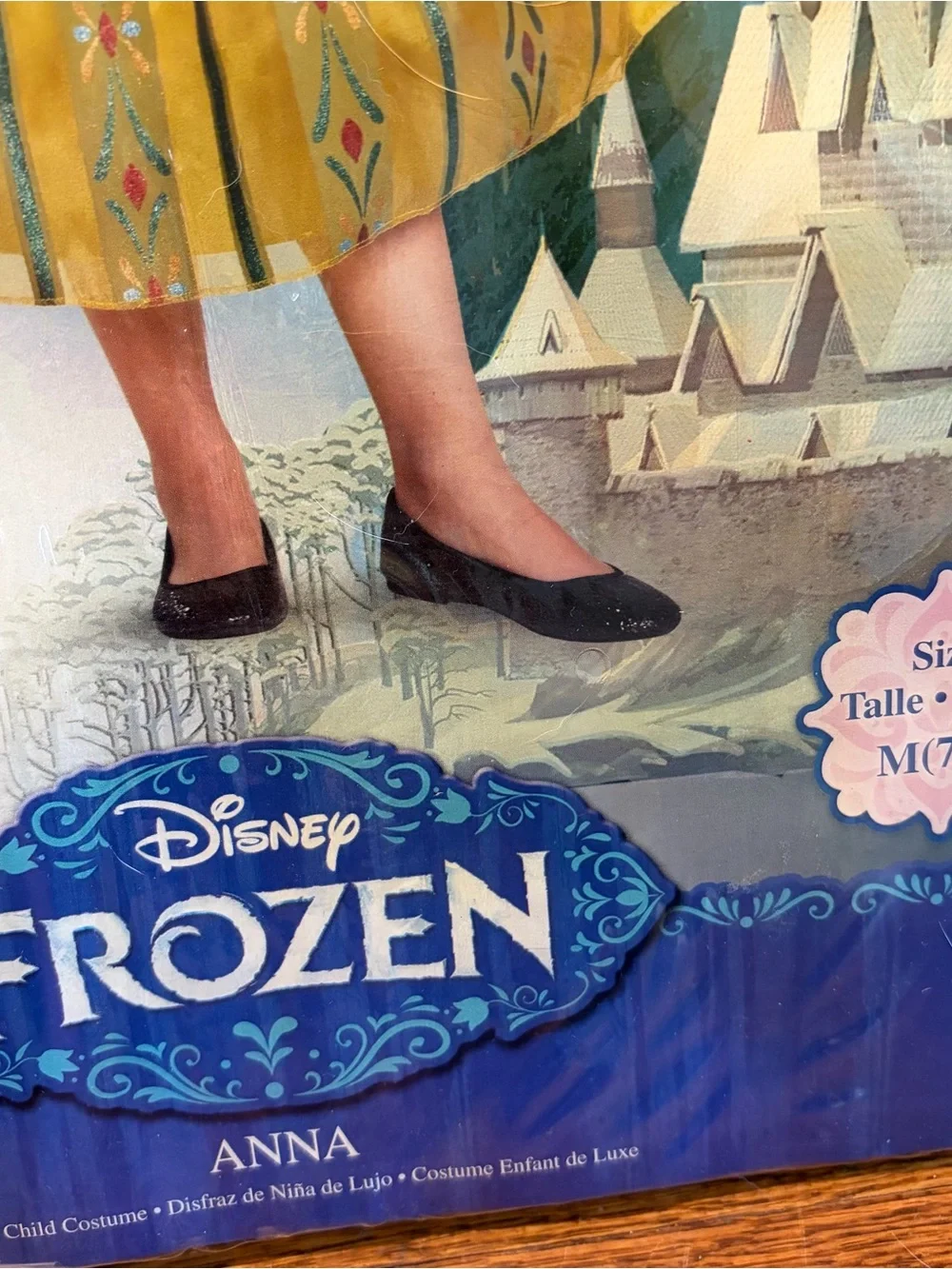 NEW In Package Disney Frozen Anna Children’s Costume size Medium 7-8